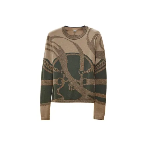 HERMES Cashmere Sweaters Women's Gobie Green