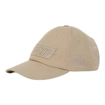 Burberry Badge Applique Gabardine Baseball Cap