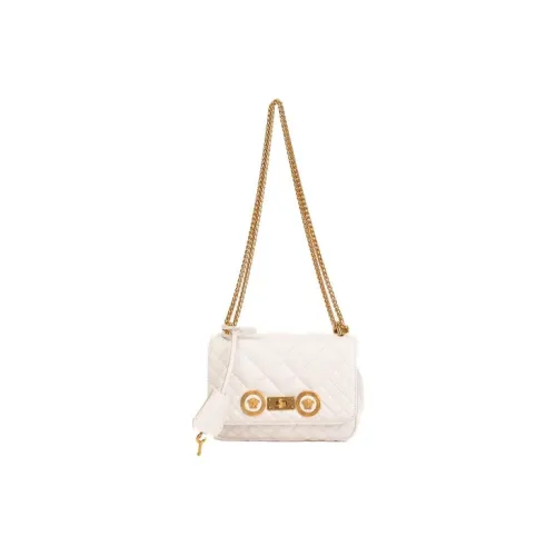 VERSACE VERSACE Leather Shoulder Bag Women's White
