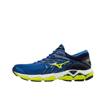 Mizuno Wave Horizon 2 Cushioning Anti-Slip And Wear-Resistant Low-Top Running Shoes Blue Black Yellow