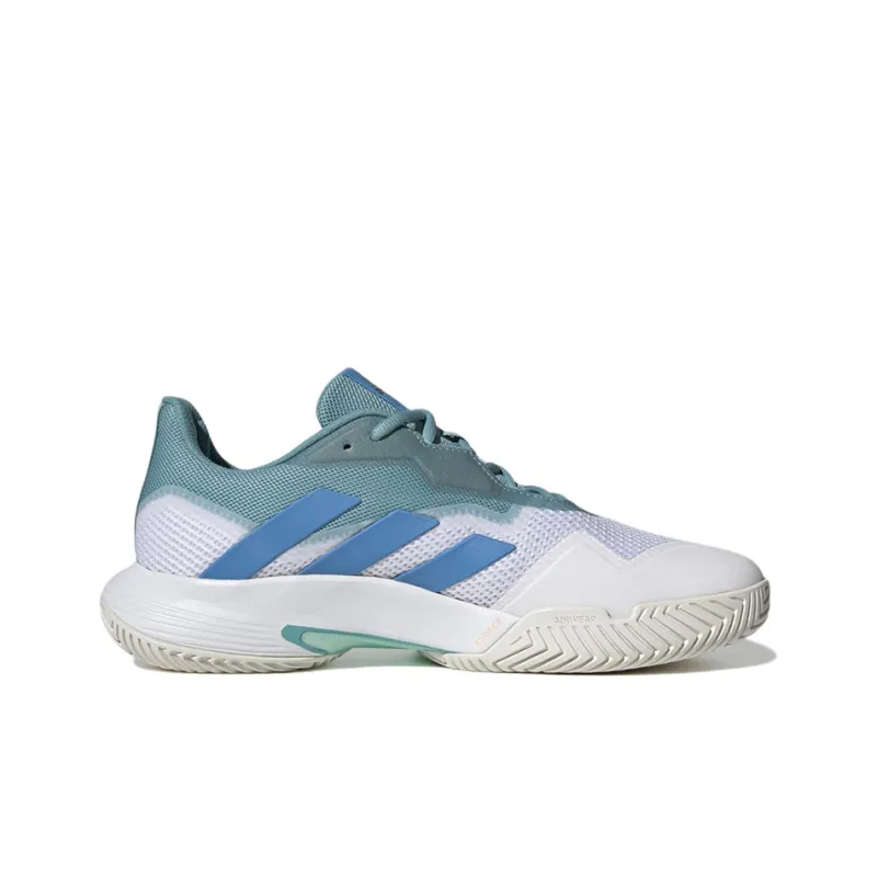 Adidas CourtJam Control Durable Breathable Low-Top Tennis Shoes Men's White Green-1