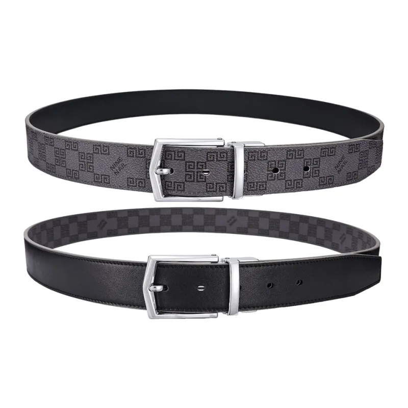 NINE NAIL Leather Belts Men-11