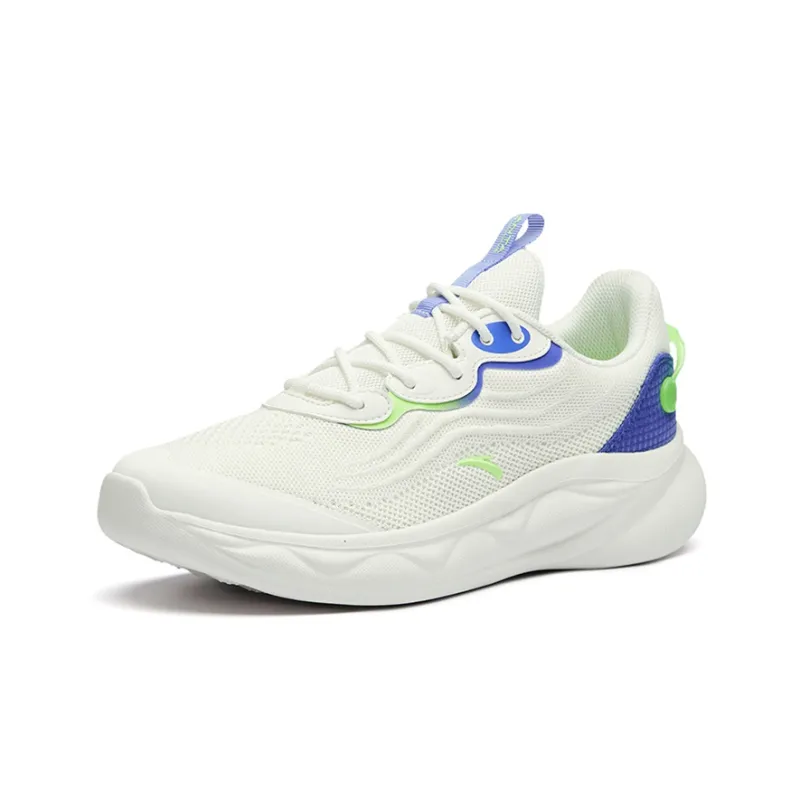 Anta Running Collection Breathable Lightweight Low Top Running Shoes Men's White Purple-2