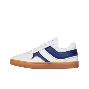 CELINE Trainer Stylish Skateboarding Shoes Women's White Blue