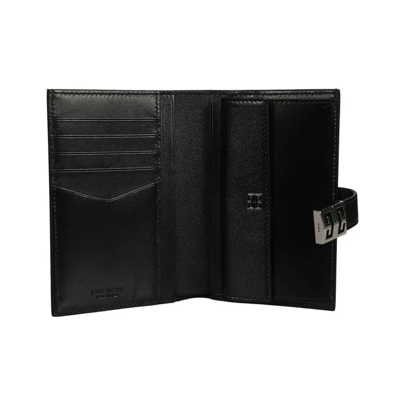 Givenchy 4G Calfskin Wallet Women's Black-2