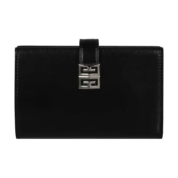Givenchy 4G Calfskin Wallet Women's Black