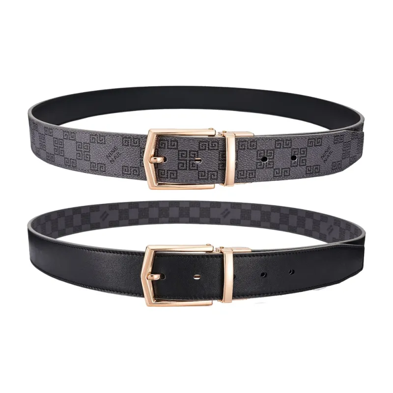 NINE NAIL Leather Belts Men-35