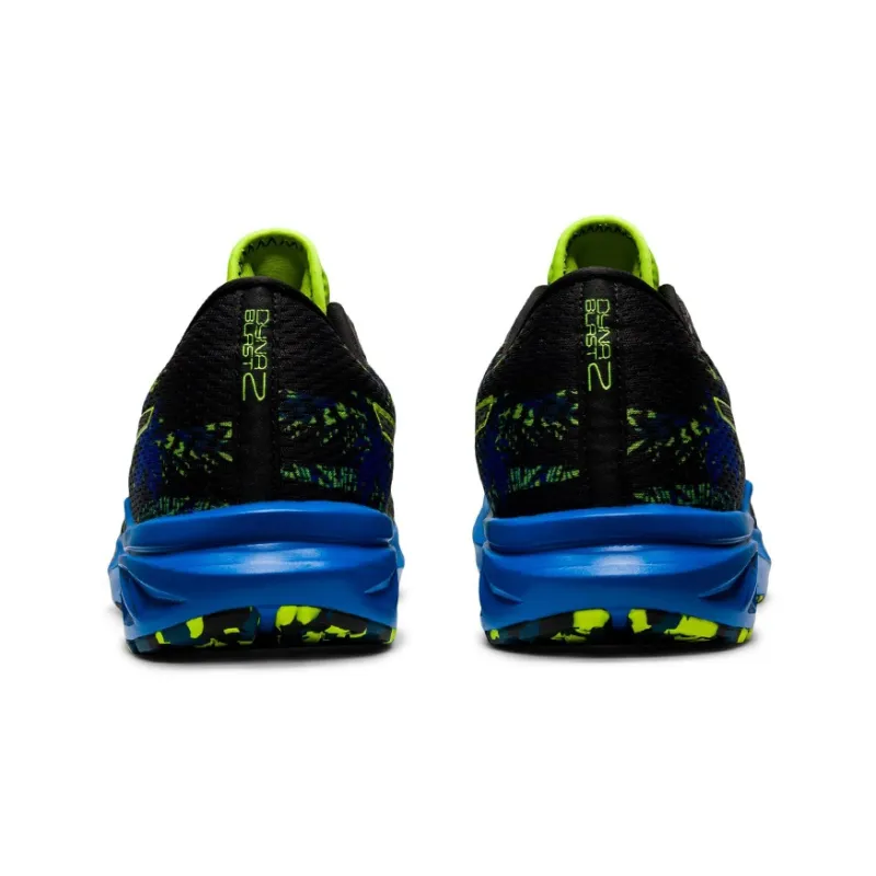 Asics Dynablast 2 Low-Top Running Shoes Men's Black Blue Green-4
