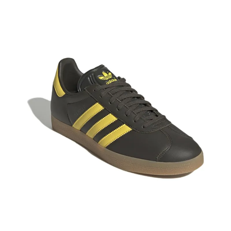 Adidas Gazelle Shadow Olive Yellow Gum-2