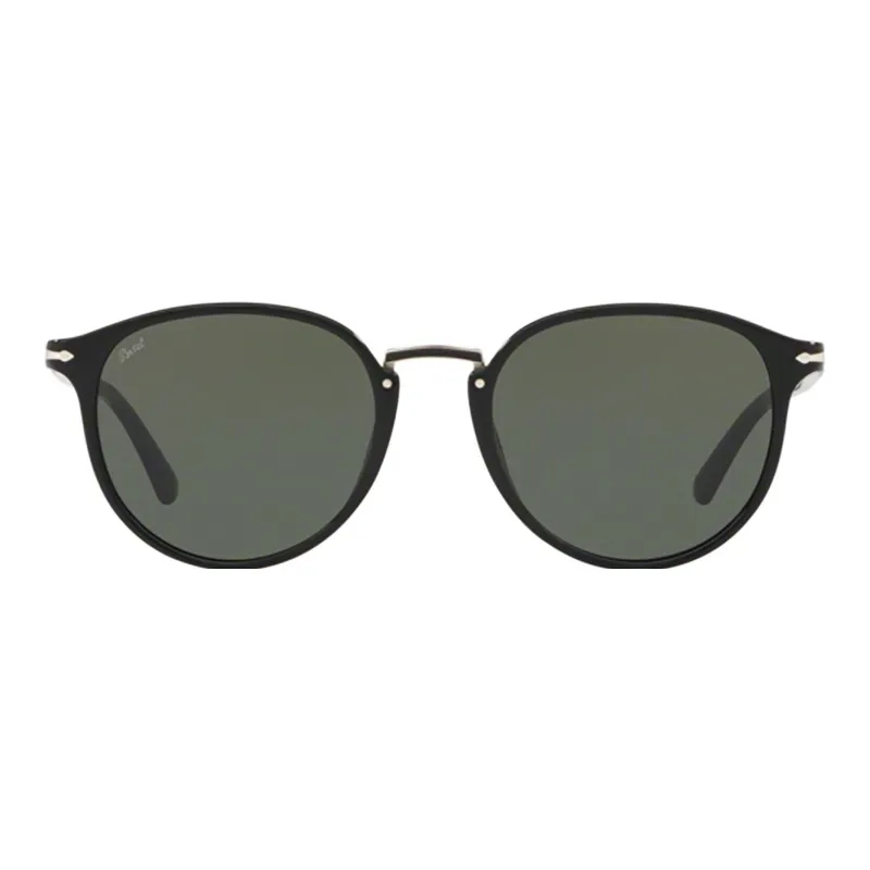 PERSOL Typewriter Round Frame Sunglasses-0