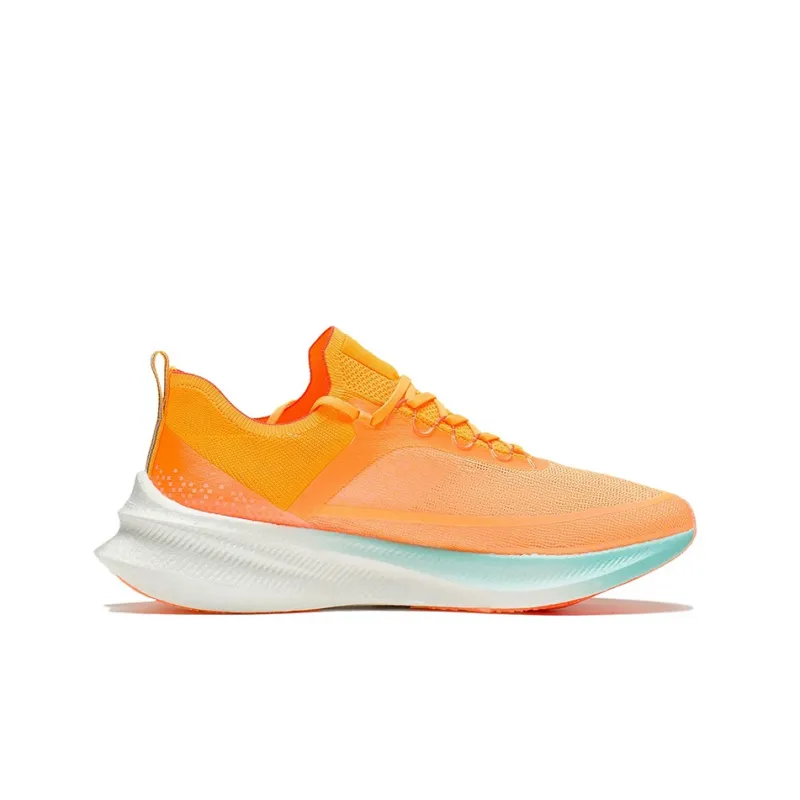 LiNing Feidian Challenger Breathable And Resilient Low Top Running Shoes Men's Fluorescent Mango Orange-1