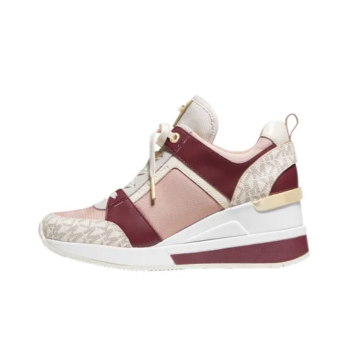 MICHAEL KORS KORS Casual Shoes Women's Low-Top Dusty Pink/Vanilla White/Wine Red