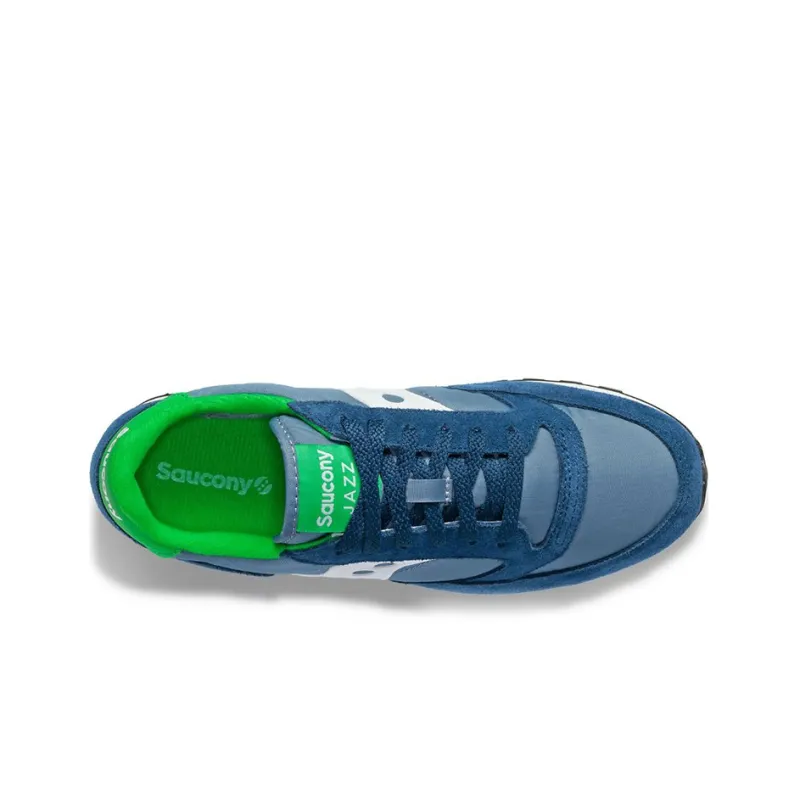 Saucony Jazz Original Running Shoes Men Low-Top Blue/Green-3