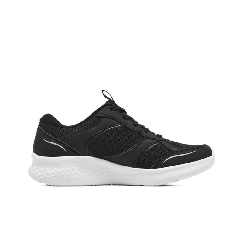 Skechers Skech Lite Pro Low Top Casual Shoes Women's Black White-1