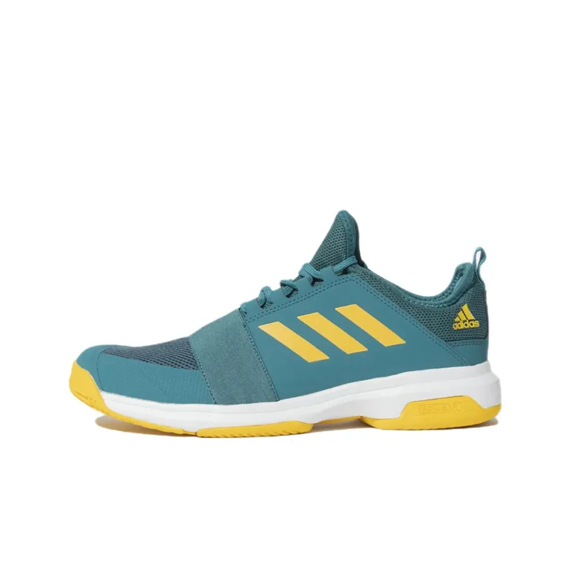 Adidas Divo Anti-Slip Wear-Resistant Low-Top Tennis Shoes Men's Blue Yellow-0