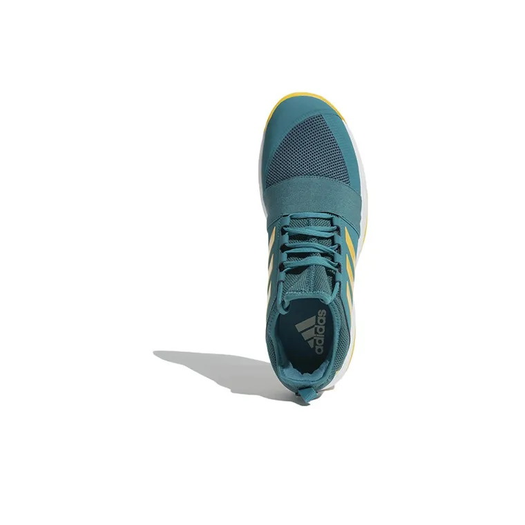 Adidas Divo Anti-Slip Wear-Resistant Low-Top Tennis Shoes Men's Blue Yellow-4