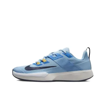 Nike Court Vapor Lite Clay Cushioning, Slip Resistant, And Abrasion Resistant Low Top Tennis Shoes Men's Blue White