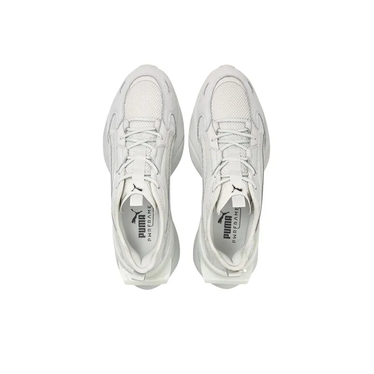PUMA Pwrframe Op 1 Lth Athleisure Casual Sports Shoe Unisex Gray-3