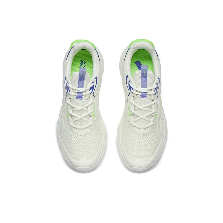 Anta Running Collection Breathable Lightweight Low Top Running Shoes Men's White Purple-3