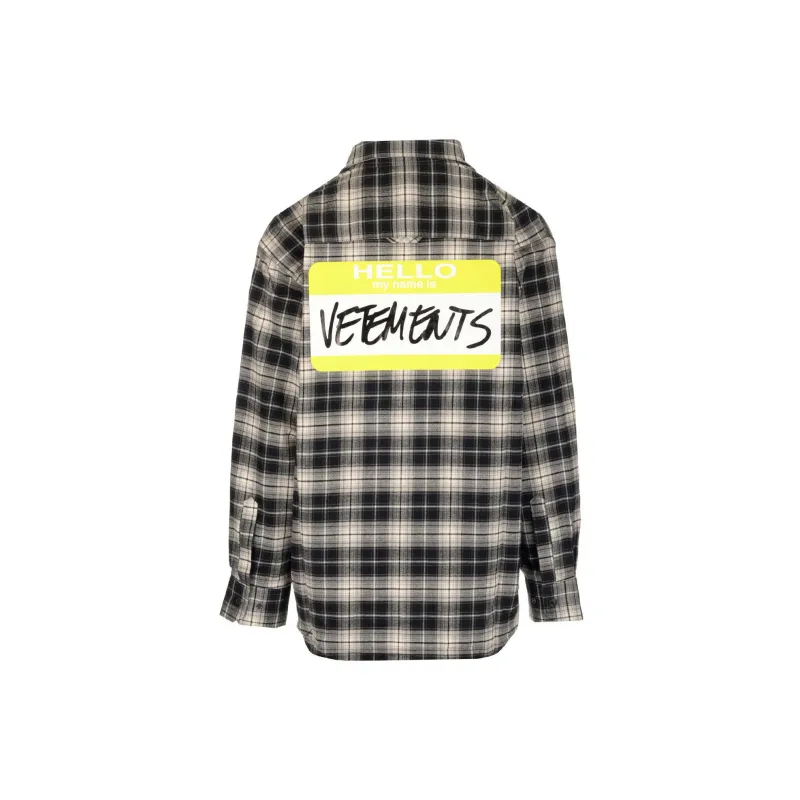 Vetements Shirts Unisex Black-1