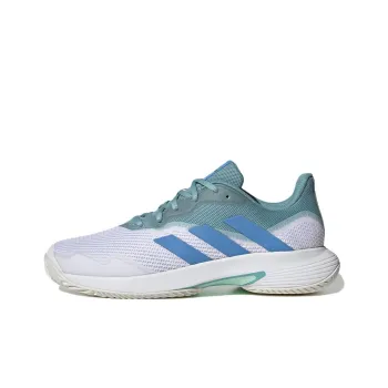 Adidas CourtJam Control Durable Breathable Low-Top Tennis Shoes Men's White Green