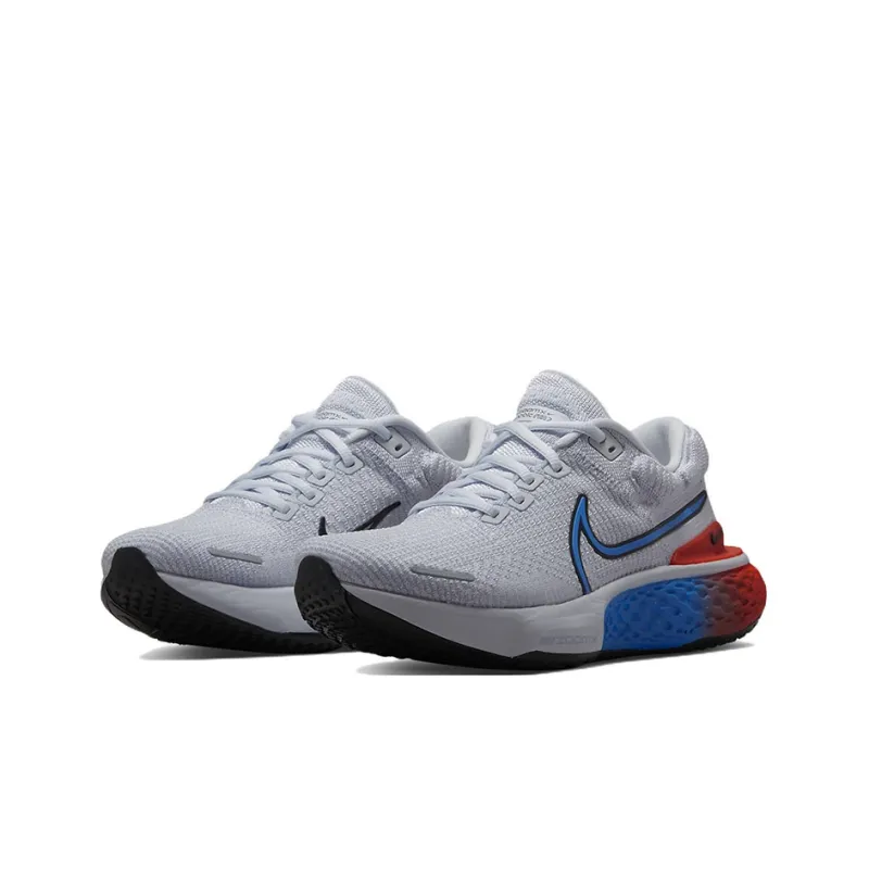 Nike ZoomX Invincible Run Flyknit 2 Football Grey Royal Crimson Women's-2