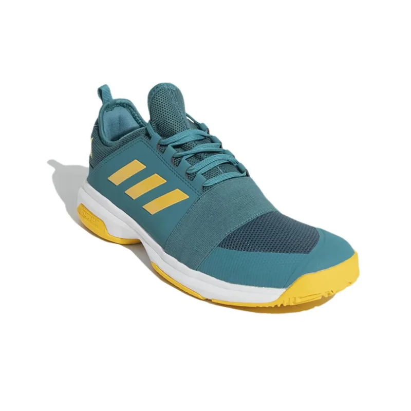 Adidas Divo Anti-Slip Wear-Resistant Low-Top Tennis Shoes Men's Blue Yellow-2