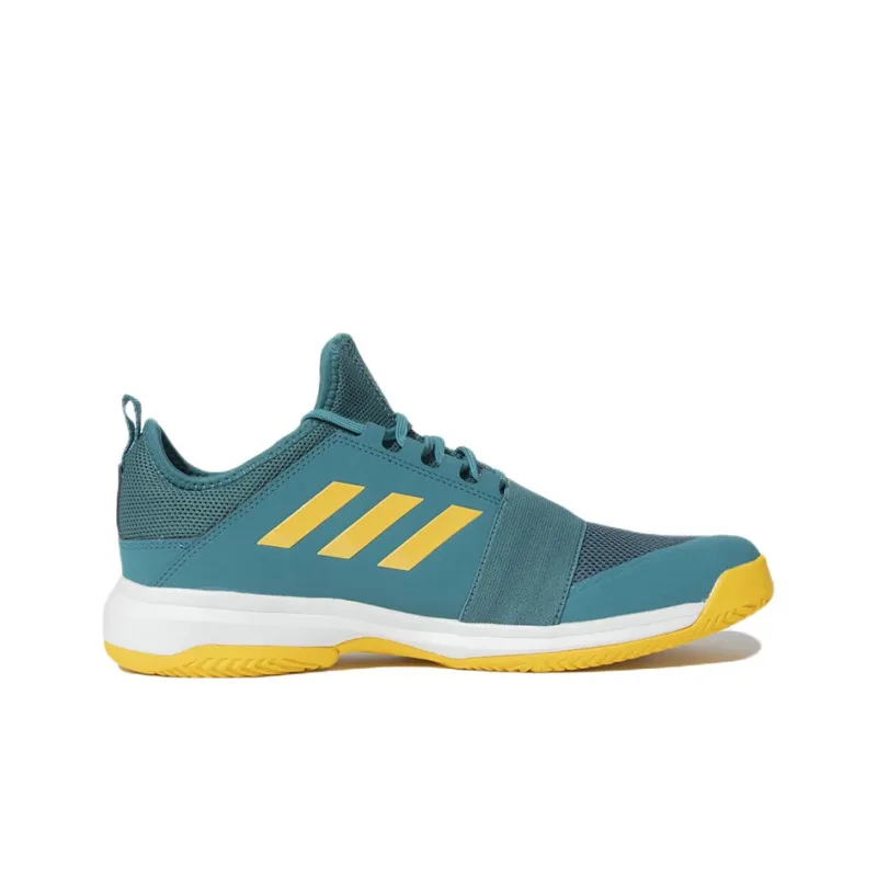 Adidas Divo Anti-Slip Wear-Resistant Low-Top Tennis Shoes Men's Blue Yellow-1