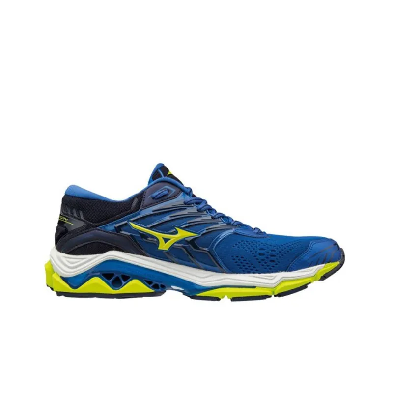 Mizuno Wave Horizon 2 Cushioning Anti-Slip And Wear-Resistant Low-Top Running Shoes Blue Black Yellow-1