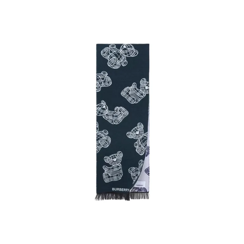 Burberry Wool Knit Scarves Unisex-1