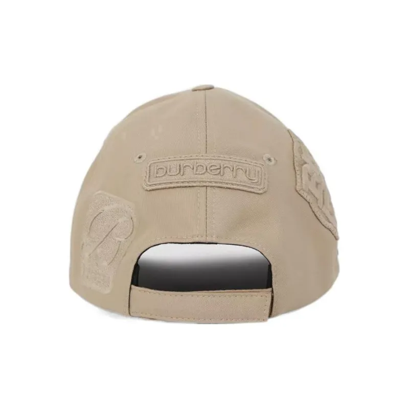 Burberry Badge Applique Gabardine Baseball Cap-3