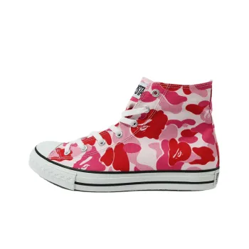 A BATHING APE ABC Camo APE STA HI Stylish Skateboarding Shoes Men's Pink