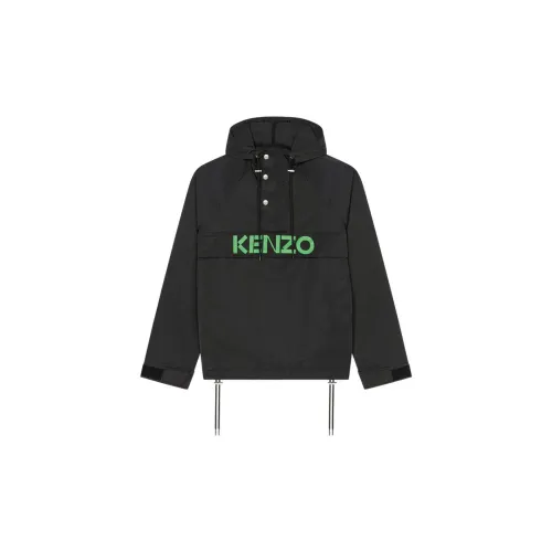 KENZO Letter Logo Jackets Men Black