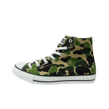 A BATHING APE ABC Camo APE STA HI Stylish Skateboarding Shoes Men's Green