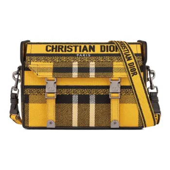 DIOR DiorCamp Embroidery Crossbody Bag Small Size Women's