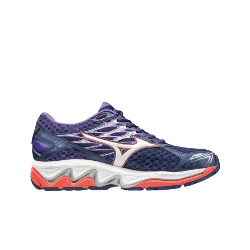 Mizuno Wave Paradox 4 Low Tops Wear resistant Purple White Orange-1