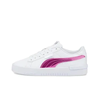 PUMA Jada Holo Para Low Top Skateboard Shoes Women's White Red
