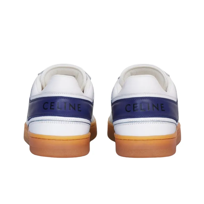 CELINE Trainer Stylish Skateboarding Shoes Women's White Blue-3