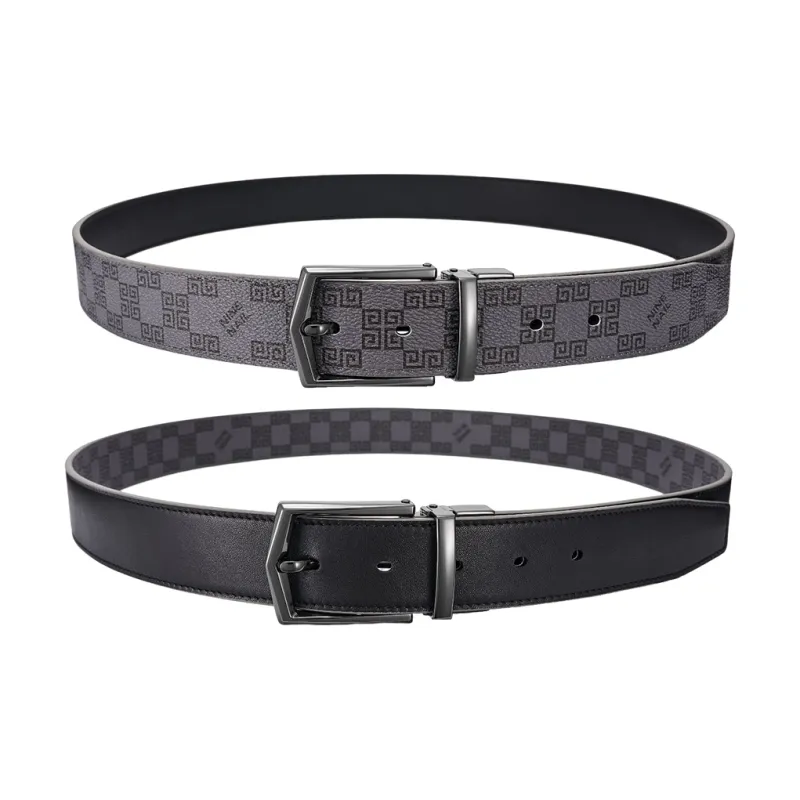 NINE NAIL Leather Belts Men-23