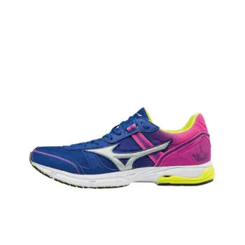 Mizuno Wave Emperor 3 Anti-Slip Wear-Resistant Low-Top Running Shoes Women's Pink Blue