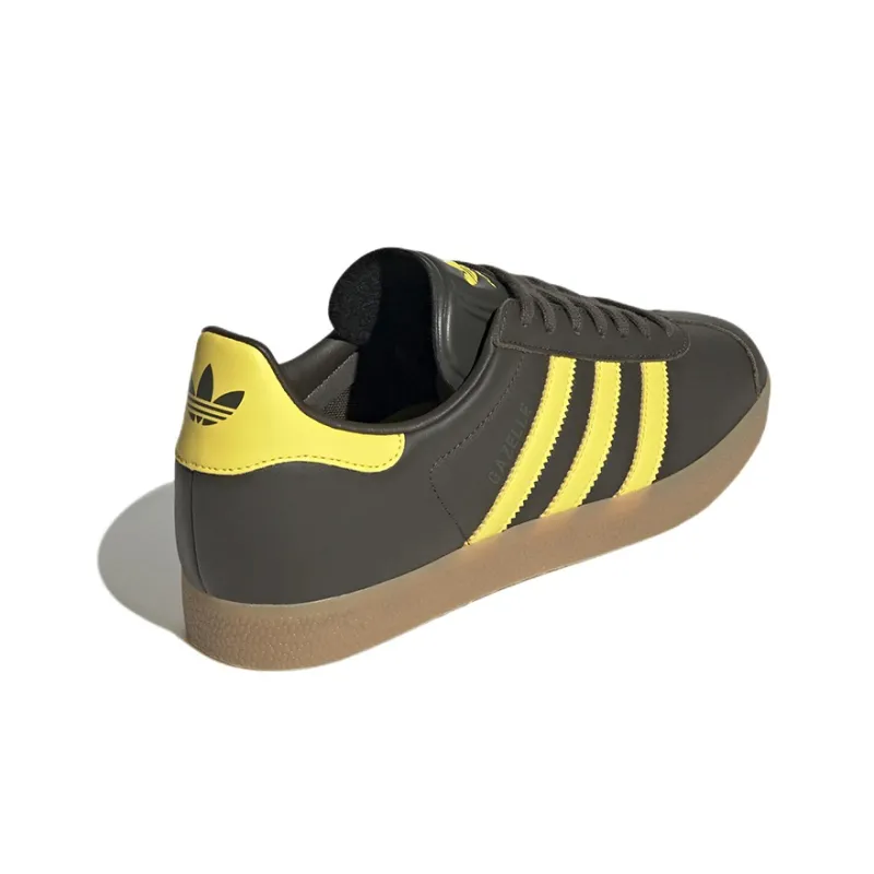 Adidas Gazelle Shadow Olive Yellow Gum-3