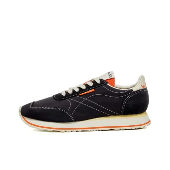 Norman Walsh Breathable, Lightweight, And Abrasion Resistant Low Top Running Shoes Unisex Black Orange