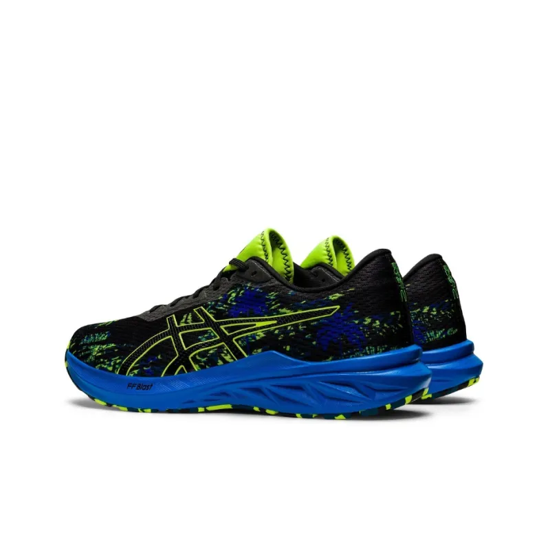 Asics Dynablast 2 Low-Top Running Shoes Men's Black Blue Green-3