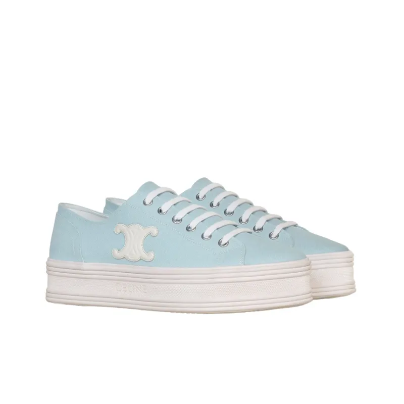 CELINE Jane Low Top Stylish Skateboarding Shoes Women's Light Blue-2