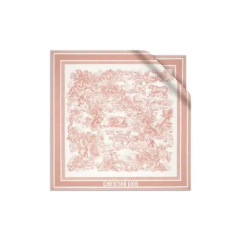 DIOR Silk Scarves Women's Ivory, Pink