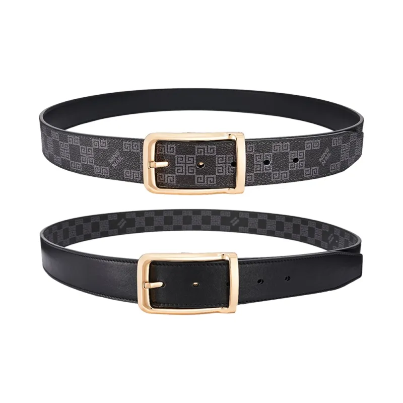 NINE NAIL Leather Belts Men-15