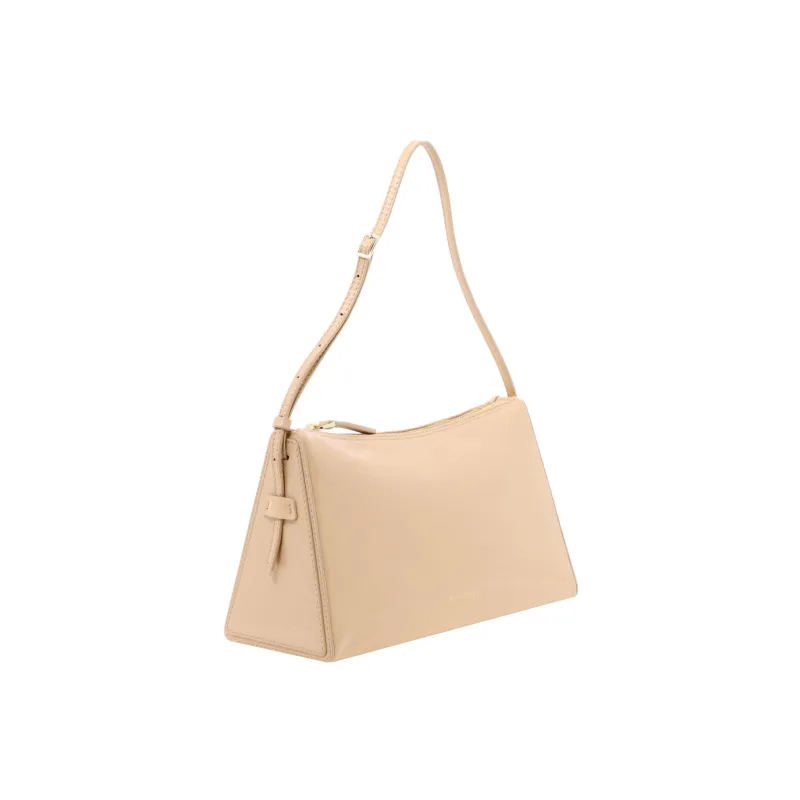 Manu Atelier Logo Detailed Zip Up Shoulder Bag-1