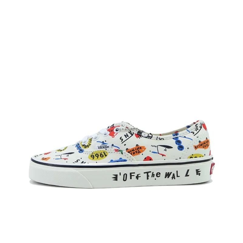 Vans Authentic Low Tops Skateboarding Shoes Creamy White Creamwhite-0