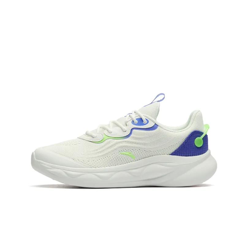 Anta Running Collection Breathable Lightweight Low Top Running Shoes Men's White Purple-0