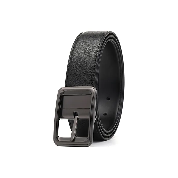 FREE RABBITⅡ Casual Cow Leather Belt With Interlocking Buckle Leather Belts Men's-1